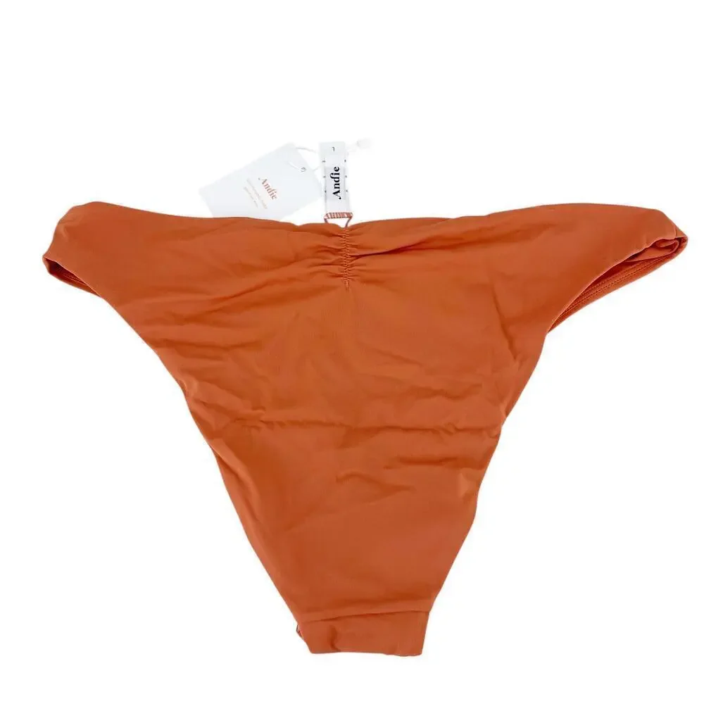 Andie Swim The Symi Bikini Bottom in Cedar - Size Large, NEW WITH TAGS!